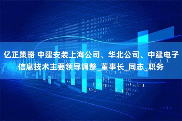 亿正策略 中建安装上海公司、华北公司、中建电子信息技术主要领导调整_董事长_同志_职务